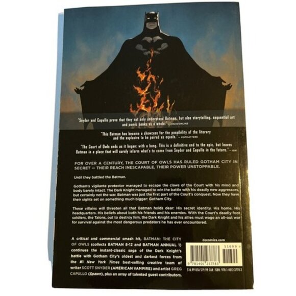 Batman Vol. 2: The City Of Owls (The New 52) By Scott Snyder Paperback - Picture 2 of 2